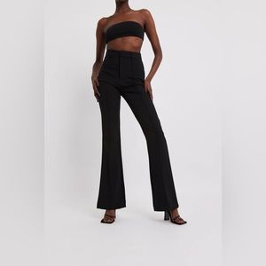 High-Waisted Black Wide Leg Pants